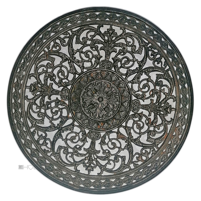 Lüftungsrosette Wandteller alt Gusseisen antik 21cm