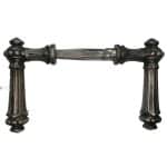 Türdrücker Kastenschloss antik groß Haustür Eisen Perle alt 11.5er Vk