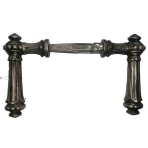 Türdrücker Kastenschloss antik groß Haustür Eisen Perle alt 11.5er Vk