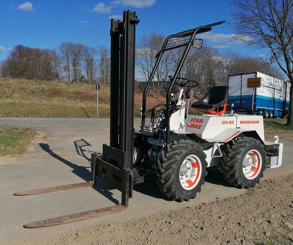 Weidemann Gelände Gabelstapler Einzelstück Allrad 350 rd Star Wars