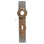 Langschild Jugendstil Haustür alt Einstemm 22mm 76