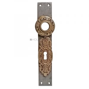 Langschild Jugendstil Haustür alt Einstemm 22mm 76