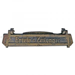 Briefschlitz antik Briefklappe Jugendstil Eisen alt 19cm
