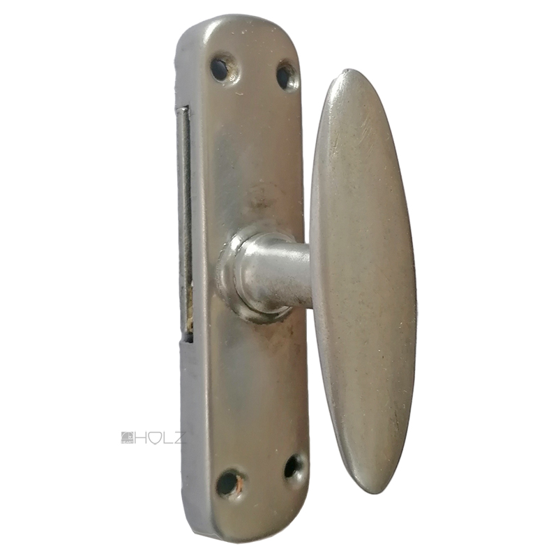 Basküle 1920er alt Fenstergetriebe 125mm Fensterolive Alu oval Links Reiber