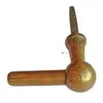 Türdrücker antik Biedermeier alt Kugel 76mm