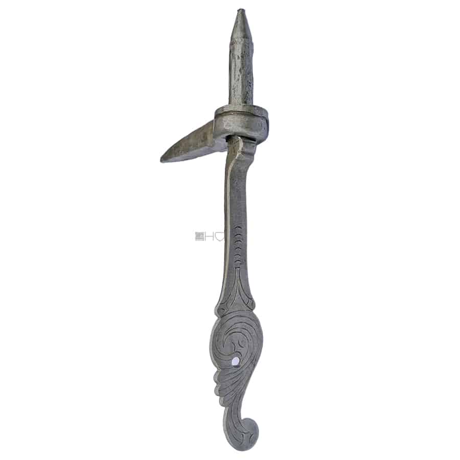 Stützkloben Tür geschmiedet antik ziseliert alt 13er Dorn