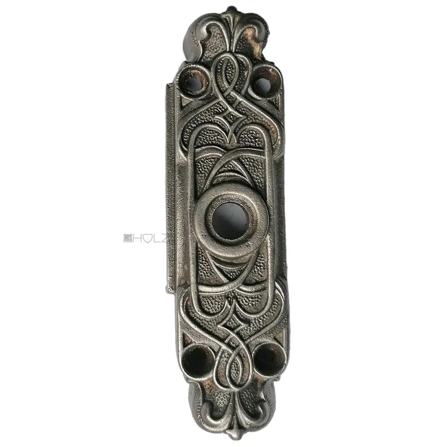Fenstergetriebe antik Basküle Kasten Jugendstil alt 118mm Einreiber links