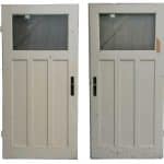 Zimmertür antik Scheibe alt massiv Tuer9 links Falzmaß 92.5x201