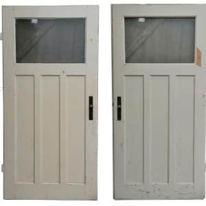 Zimmertür antik Scheibe alt massiv Tuer9 links Falzmaß 92.5x201