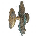 Großer Türknauf antik floral neo barock Türgriff alt 87mm