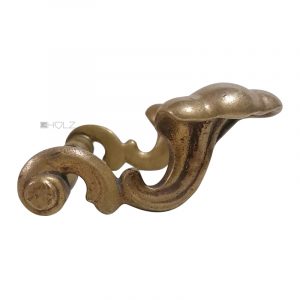 Große Türdrücker antik Barock alt Messing 20mm 8er Vk