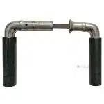 Türdrücker Kastenschloss 1930er alt Bauhaus Stahl Kunststoff 15.8mm 8er Vk