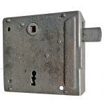 Tür Kastenschloss 1920er Industriedesign alt links 66/8/62