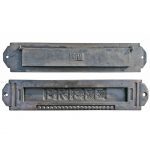 Tür Briefklappe groß alt Jugendstil Avantgarde 1920er Eisen 26cm