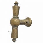 Fensterolive antik Fenstergriff Kugel Berliner Rolle alt 97mm