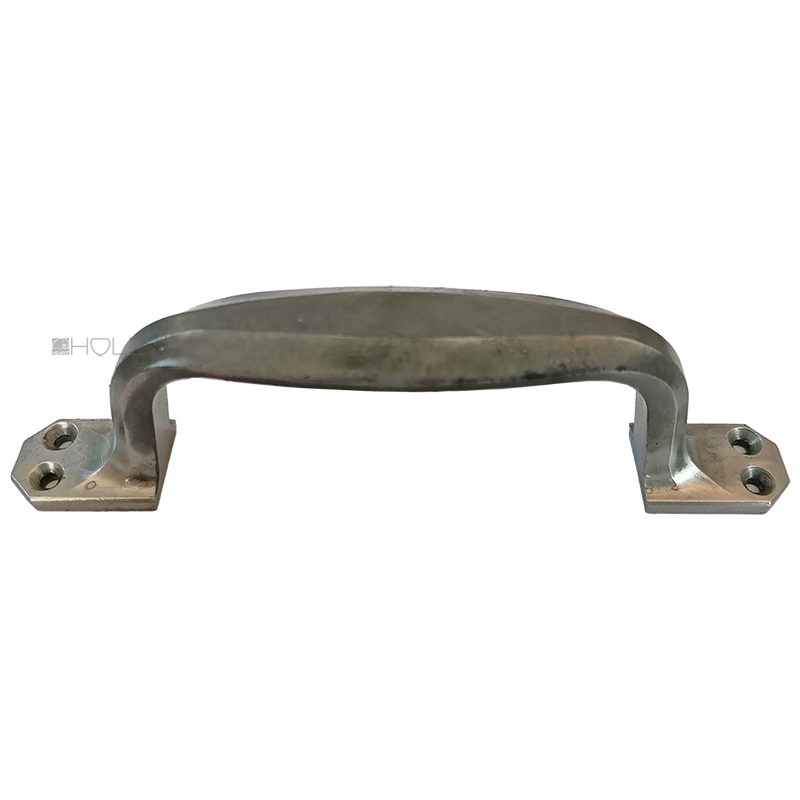 Großer Schubladengriff Art Deco alt Zinn 16cm