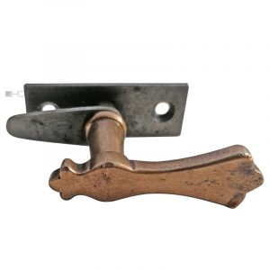 Fenster Halbgriff Fensterolive Tatzen antik Einreiber 11mm
