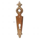 Langschild antik Biedermeier alt Lilie 20mm 68