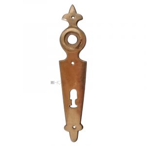Langschild antik Biedermeier alt Lilie 20mm 68