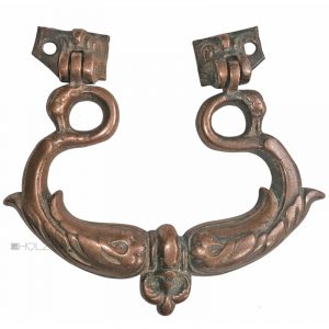 Großer Truhengriff antik Rotguss alt Möbelgriff Hängegriff 15,5cm