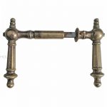 Türdrücker antik Kastenschloss Kugel polygon alt 15.3mm 9er Vk
