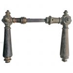 Türdrücker antik groß Würfel alt Türklinken 16.7mm 8.7/8er Vk