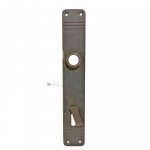 Langschild Jugendstil Streifen alt Avantgarde Türdrücker 17.4mm 98