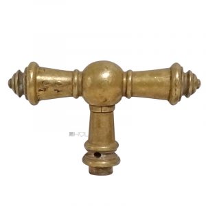 Fensterolive antik groß Fenstergriff Kugel alt 111mm