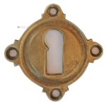 Tür Schlüsselschild antik Schlüsselrosette alt Guss 50mm