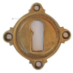 Tür Schlüsselschild antik Schlüsselrosette alt Guss 50mm