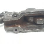 Baskülegriff Fenstergriff antik Schwengel mit Pfau Eisenguss alt Basküle