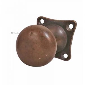 Jugendstil Türknauf Türknopf alt Messing Türgriff 38mm