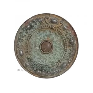 Klingel antik Haustür alt Bronze Gründerzeit 94mm