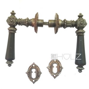 Drückergarnitur antik Eisen Würfel alt