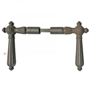 Türdrücker antik Eisen Blüte alt Türklinken 18.6mm 9er Vk