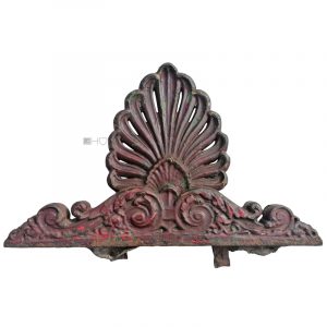 Mauer Sturz Tür Supraporte Eisen antik alt Palmette 43cm
