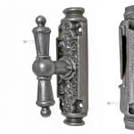 Basküle antik Fenstergetriebe Fenster Kugel alt Diamant Einreiber links Bruch