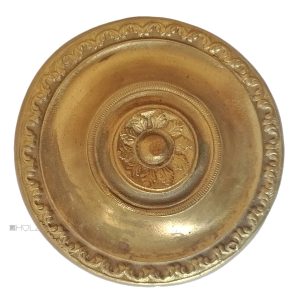Möbel Bronze Rosette antik Blüte Empire Beschlag 67mm