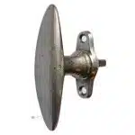 Fensterolive Art Deco 1920er alt Stahl Eisen oval 85/47/43