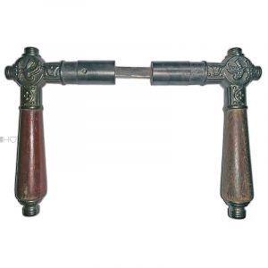 Türdrücker Jugendstil Eisen Taube alt Türklinken 18.8mm 8er Vk