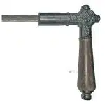 Türdrücker antik Jugendstil Eisen Türklinke alt Taube 18.7mm 8er Vk