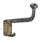 Kleiderhaken alt Mantelhaken Garderobe Messing vernickelt 12cm