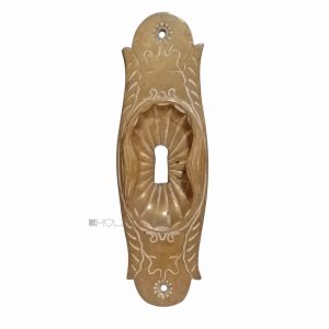 Griffmuschel Jugendstil rund Schiebetür Türgriff alt 16cm