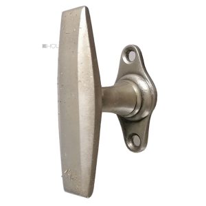 Fensterolive 1920er Fenstergriff Art Deco vernickelt Polygon 80mm 43