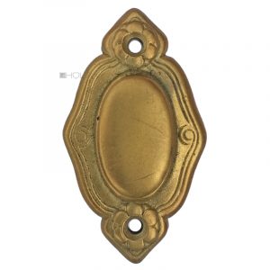 Tür Schlüsselschild antik Jugendstil floral alt prächtig 38x67mm