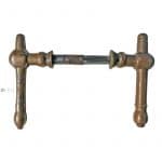 Türdrücker Biedermeier antik Messing Türklinken alt 7er Vk