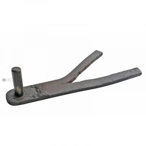 Großer Mauer Torkloben geschmiedet alt antik links 28cm 16er Dorn