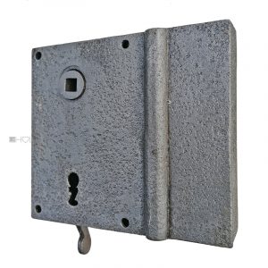 Tür Kastenschloss antik alt Jugendstil verdeckte Falle links 62/9/64