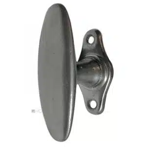 Fensterolive alt 1920er Stahl Fenstergriff Eisen 80/46/43