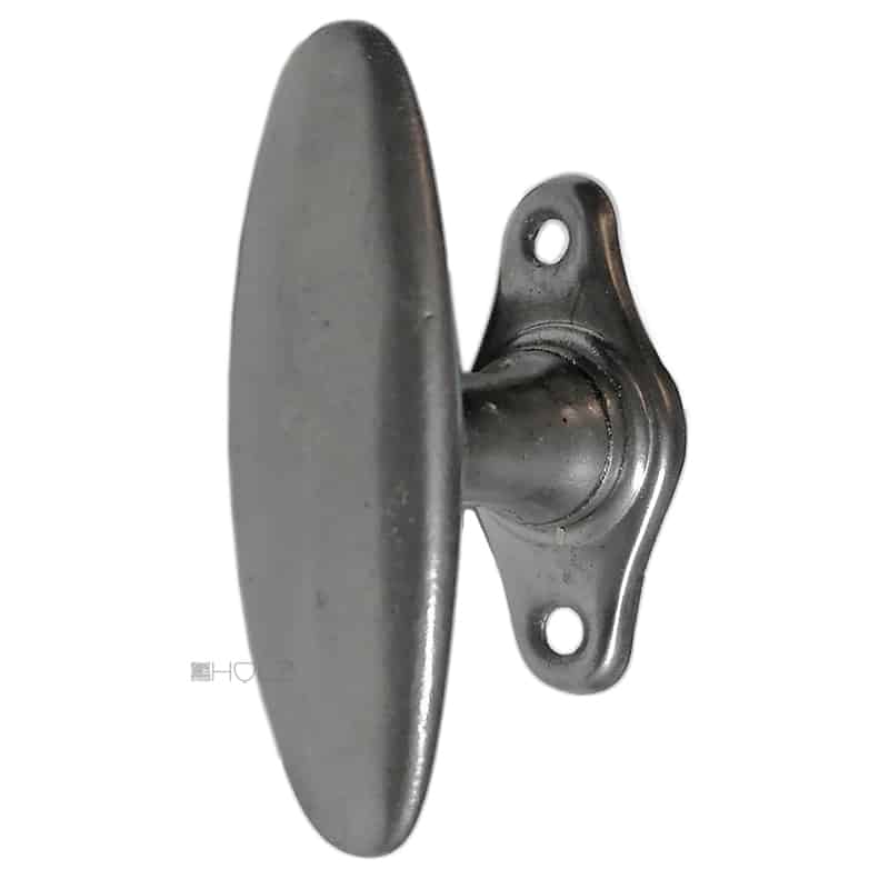 Fensterolive alt 1920er Stahl Fenstergriff Eisen 80/46/43